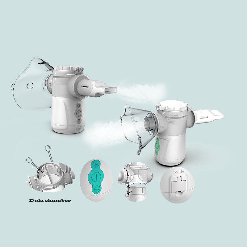 Nueva batería médica silenciosa mini respiración libre máscara de tos Copd nebulizador máquina de adultos niños cuidado de la salud inhalador malla nebulizador