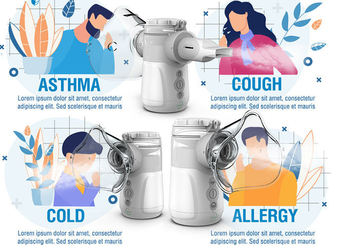Nasal 2022 Bebés calientes Nebulizador para tos muda Adulto Niños Nebulizador de malla portátil de membrana fría