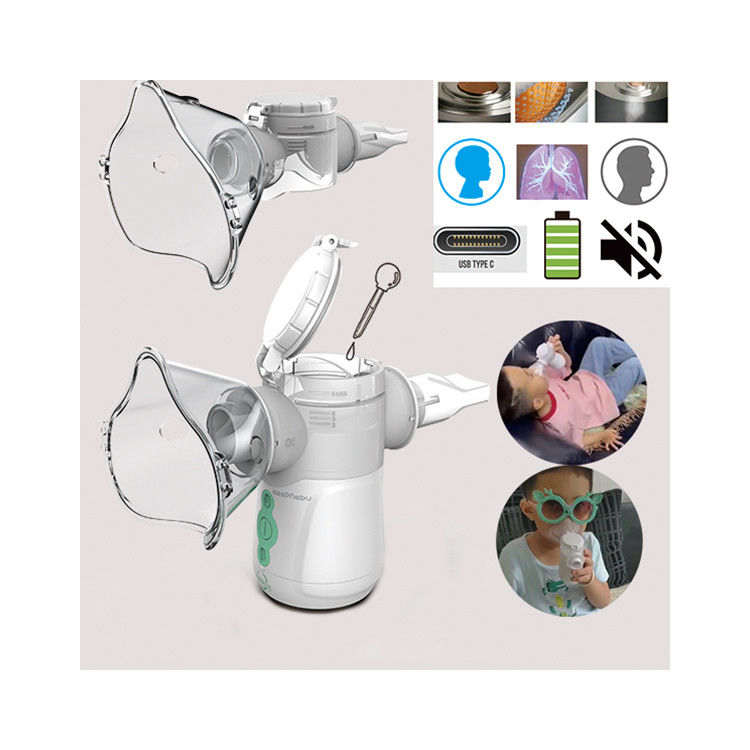 casa más caliente Silencio Nebulizer de niebla portátil Batería de la máquina asma inhalador malla Nebulizer para niños