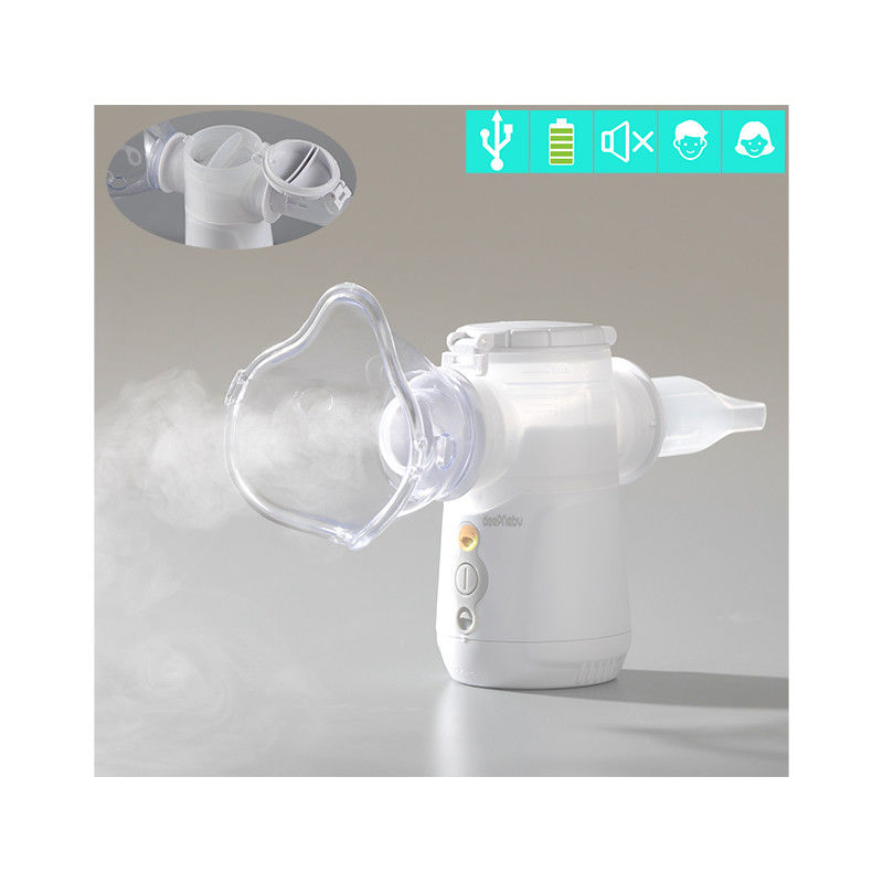 Batería médica los 3μm 40dB del nebulizador USB del inhalador del asma de Homecare para el adulto de los niños