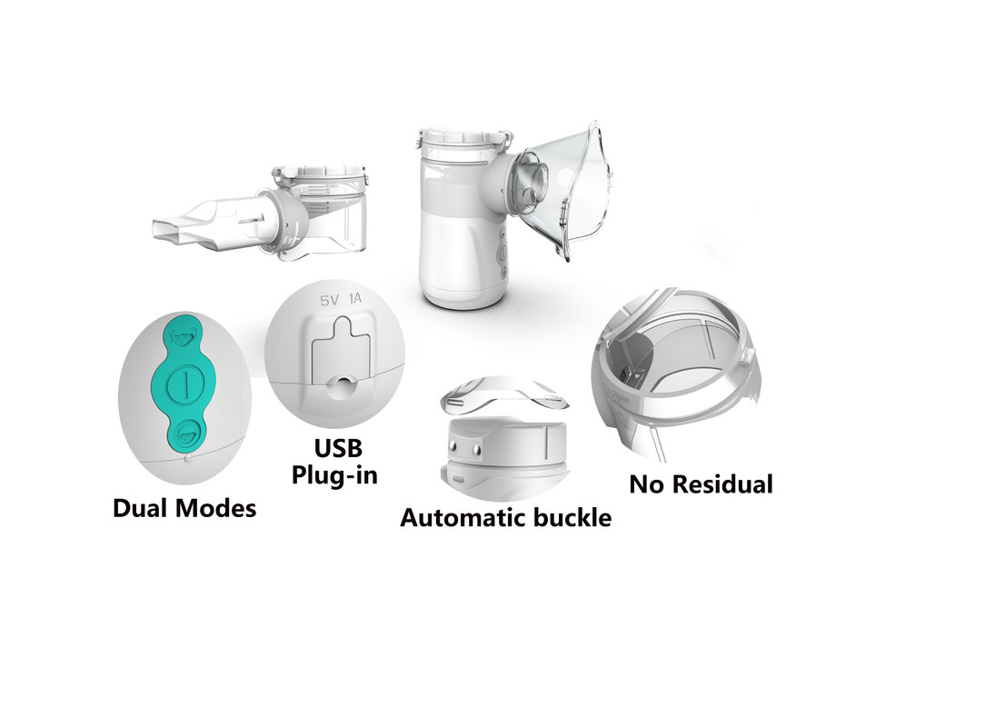 Hogar portátil de Mesh Nebulizer Machine Medical los 2.1-3.5μm del hospital para el asma