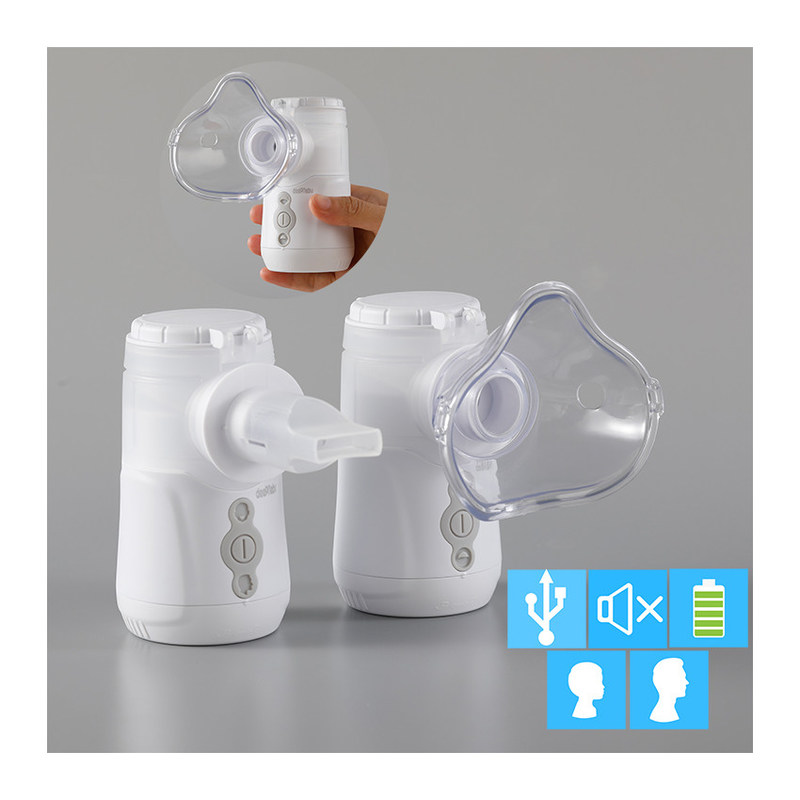 Tratamiento de respiración los 2.2μm - los 3.6μm en doble canal de la máquina casera portátil del nebulizador
