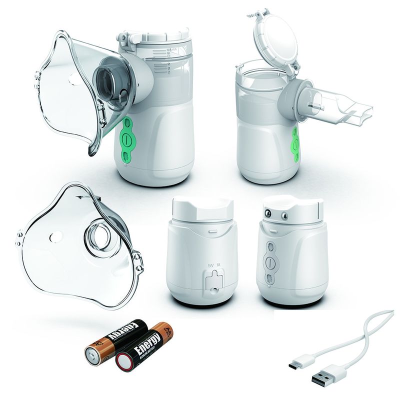 Batería casera del poder 3V de la máquina ≥0.25ml/Min With DC 5V del nebulizador de la tos fría