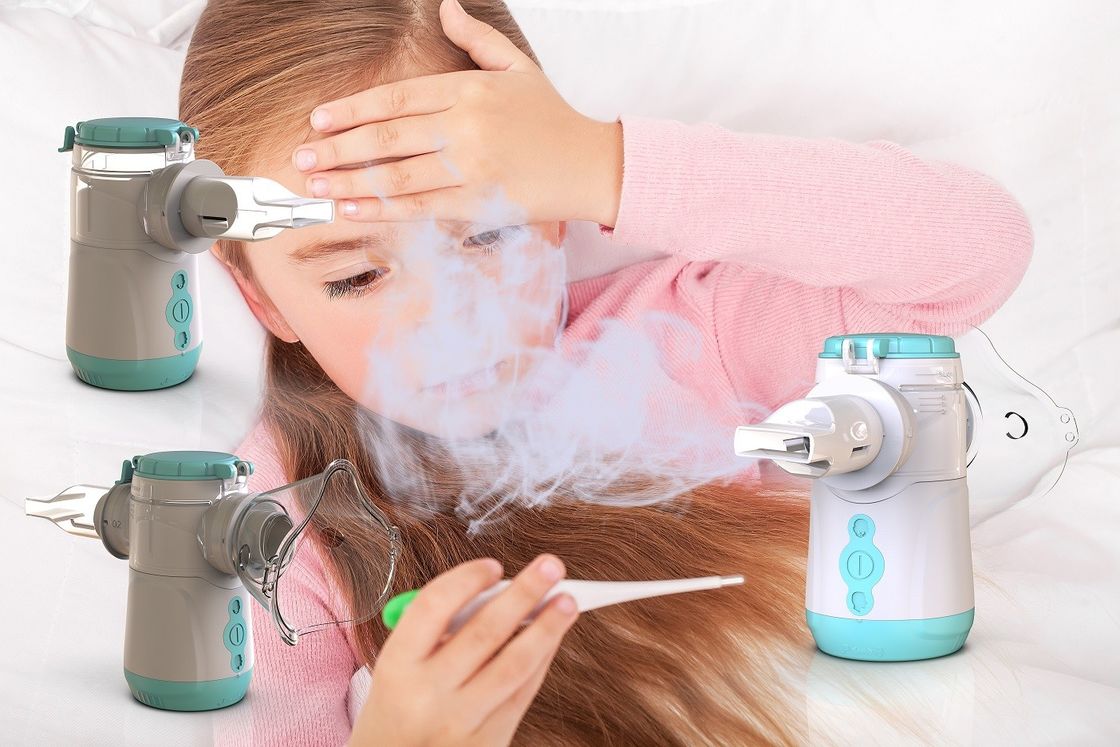 Tipo-c nivel de ruidos ≤35dB USB Mesh Nebulizer médico de DC USB de la fuente de energía