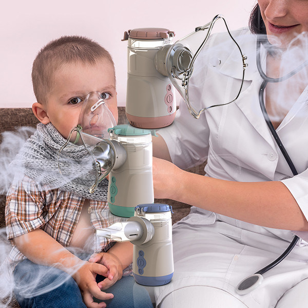 Nebulizador de inhalador portátil de 18 ml de capacidad MAX con conexión USB tipo-c