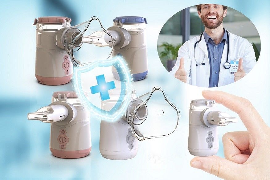 Máquina de nebulizador de malla portátil con frecuencia vibratoria de 105-110Hz para la salud pulmonar