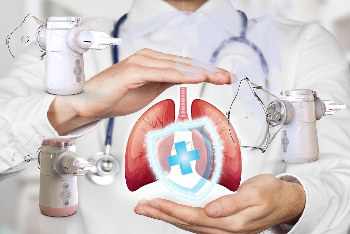 Máquina de nebulizador de malla USB o de batería silenciosa para niños o adultos