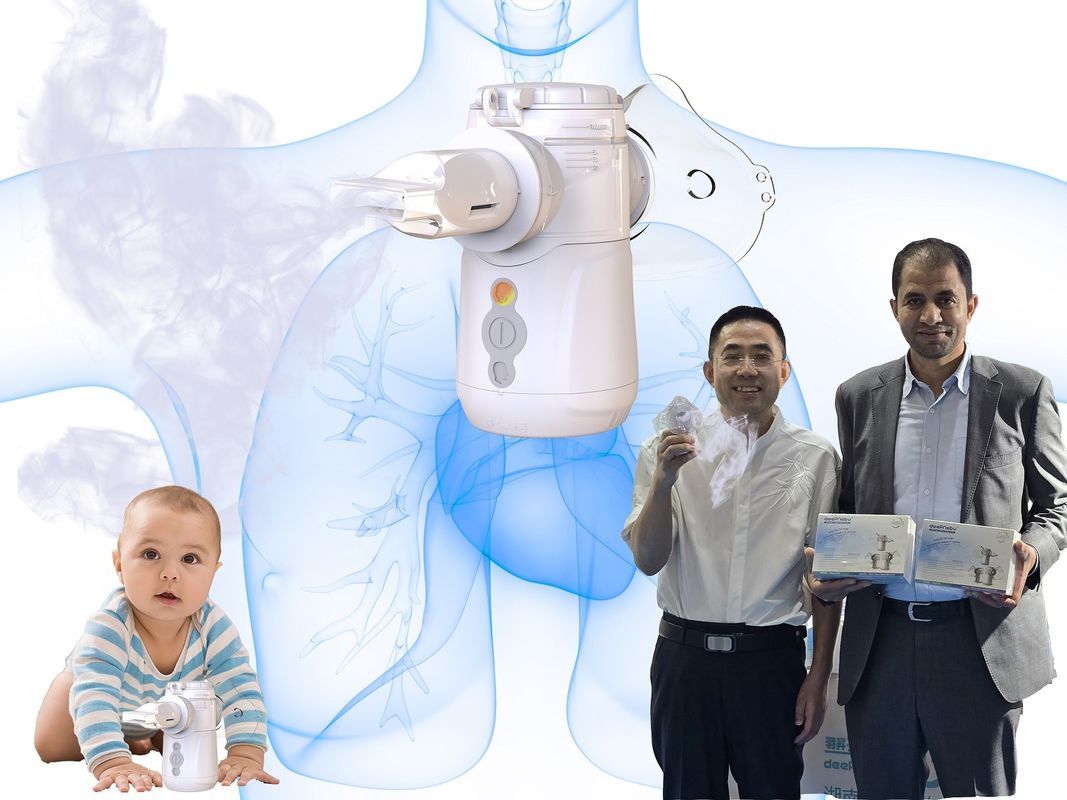 Nebulizador de malla vibrante Tamaño de partícula 1-5μm Médico y portátil Anti roto Sin residuos Sin bloqueo