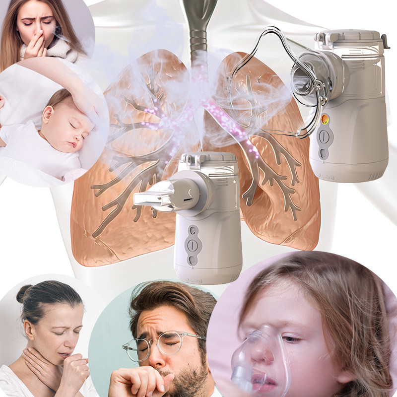 Batería de inhalador portátil con malla vibratoria y USB de 5 V de corriente continua para tratamiento médico