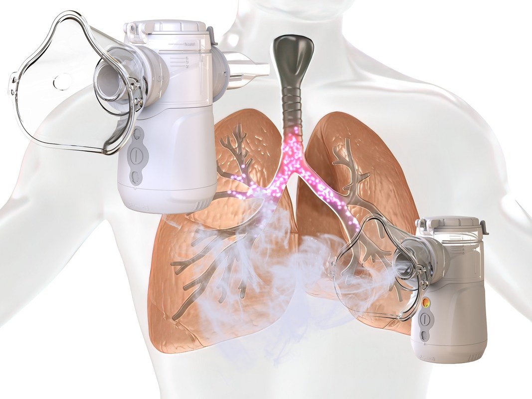 Batería de inhalador portátil con malla vibratoria y USB de 5 V de corriente continua para tratamiento médico