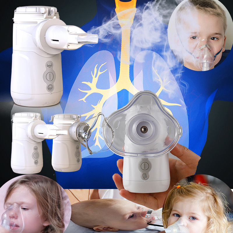 Nebulizador de malla portátil compacto con corriente continua 5V USB 9-18ml Capacidad MMAD 2.5-3.5 μm Nivel de ruido ≤40dB